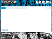 Tablet Screenshot of heartwoodtrees.co.uk
